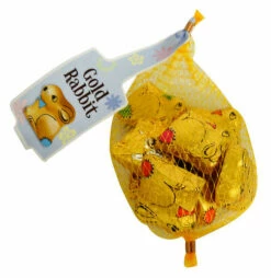 Gold Easter Bunny S Net - Milk Chocolate (50 X 80g Bag) -AU Snack Sales Store Gold Easter Bunies Net Milk Chocolate 78g bag 49807.1600811953