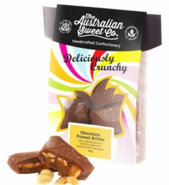 Gourmet Chocolate Peanut Brittle - Card Wrap (150g)