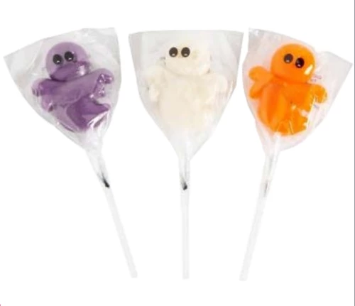 Candy Showcase Ghost Pops (24 X 12g Pops) 1 Candy Showcase Ghost Pops (24 X 12g Pops)