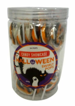 Candy Showcase Halloween Swirl Pops (24 X 12g In A Tub)