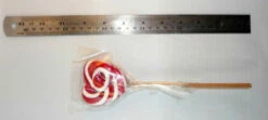 Heart Shaped Lollipop - Red And White (50g Single Lollipop) -AU Snack Sales Store Heart Shaped Lollipop 50g perspective 72777.1316400220