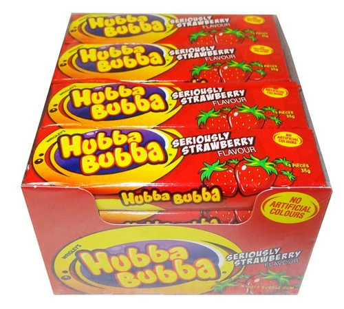Hubba Bubba Soft Bubble Gum - Strawberry (20 Pack Display Unit) 2 Hubba Bubba Soft Bubble Gum - Strawberry (20 Pack Display Unit) - Image 2