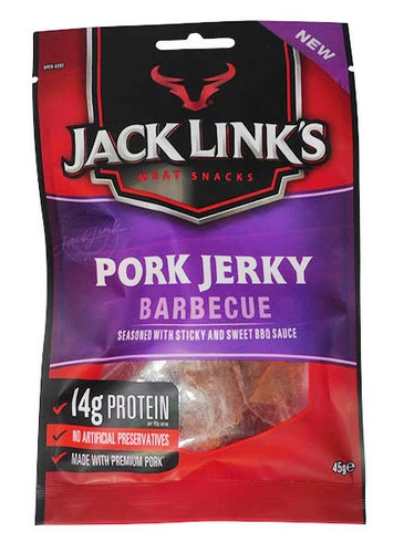 Jack Links Pork Jerky - Barbecue (10 X 50g In A Display Unit)