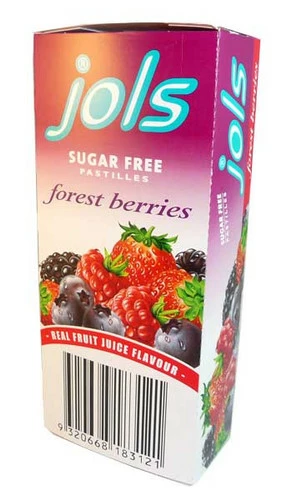 Jols Sugar Free Pastilles - Forest Berries (18 X 25g Packs) 1 Jols Sugar Free Pastilles - Forest Berries (18 X 25g Packs)