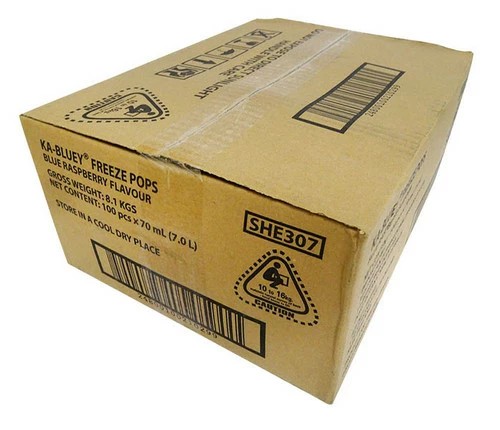 Ka-Bluey Snap-Stix Blue Raspberry Ice Treats (100 X 70ml) - Image 2