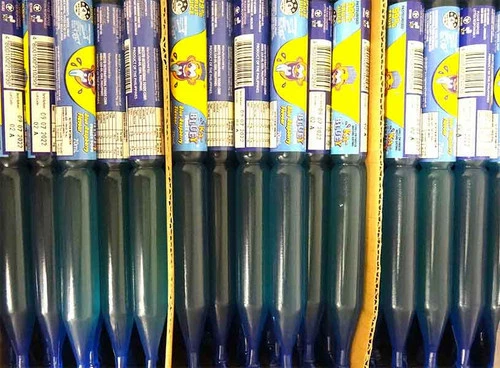 Ka-Bluey Snap-Stix Blue Raspberry Ice Treats (100 X 70ml)