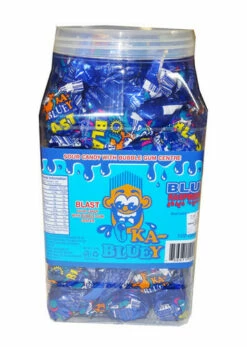 Ka-Bluey Blast Jar - Sour Candy With A Bubble Gum Centre (100 Piece Tub)