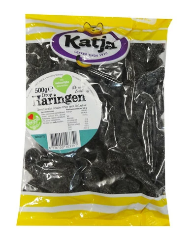 Katja Dutch Licorice - Haringen (Herrings - Fish) (500g Bag) 1 Katja Dutch Licorice - Haringen (Herrings - Fish) (500g Bag)
