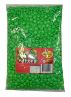 Lolliland Choc Buttons - Green (1kg Bag)