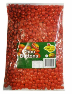 Lolliland Choc Buttons - Red (1kg Bag)