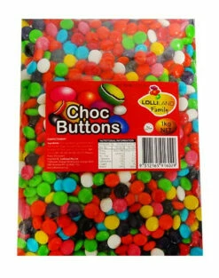 Lolliland Choc Buttons - Mixed (1kg Bag) -AU Snack Sales Store Lolliland Choc Buttons Mixed 1 kg bag copy 61724.1542429685