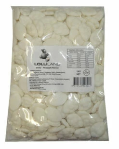 Lolliland Clouds - White - Pineapple Flavour (1kg Bag)
