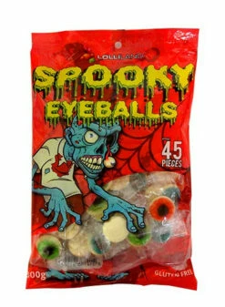 Lolliland Spooky Gummy Eyeballs (300g Bag - Approx 40pc) -AU Snack Sales Store Lolliland Spooky Gummy Eyeballs 300g bag approx 40pc w 36536.1515128352