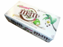 M&M Coconut- Snack Size (24 Bags X 42.5g In A Display Unit) -AU Snack Sales Store MM Coconut 24pc Display 78334.1617412155