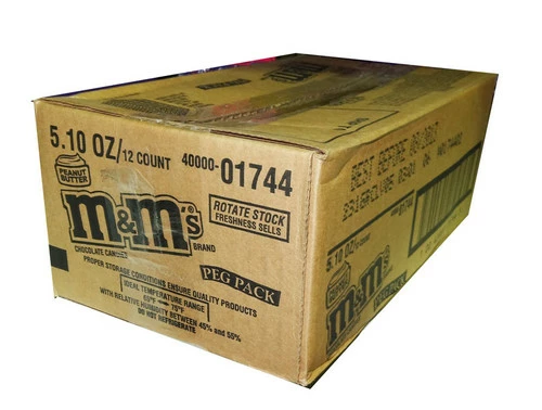 M&M - Peanut Butter Chocolate Candies - Peg Bag (12 X 144.6g) 1 M&M - Peanut Butter Chocolate Candies - Peg Bag (12 X 144.6g)