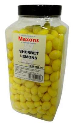 Maxons - Sherbet Lemons (3.18kg Jar) -AU Snack Sales Store Maxons Sherbet Lemons 3.18kg jar 03801.1644616372