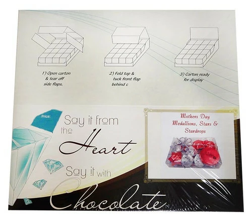 Chocolate Gems- Blossom Pack - Mother S Day Medallions, Hearts & StarDrops (14x120g Packs) 1 Chocolate Gems- Blossom Pack - Mother S Day Medallions, Hearts & StarDrops (14x120g Packs)
