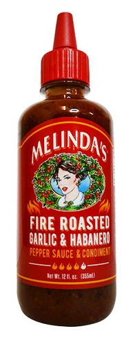 Melindas Fire Roasted Garlic & Habanero Pepper Sauce (355ml)