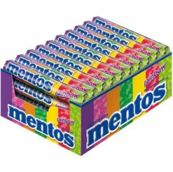 Mentos - Rainbow (37.5g X 40 Roll Display Unit)