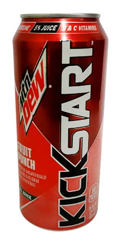 Mountain Dew Kick Start - Fruit Punch (12 X 473ml)