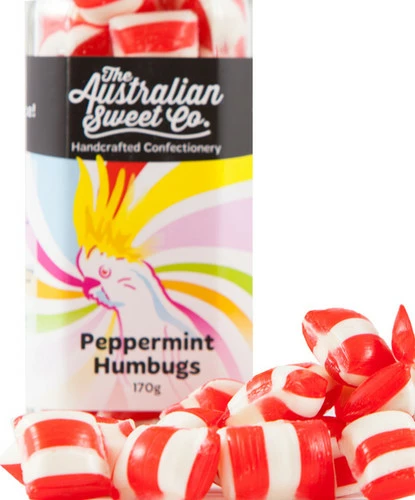 Peppermint Humbugs (170g Jar) 1 Peppermint Humbugs (170g Jar)