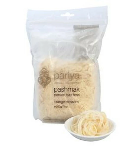 Pariya - Pashmak Fairy Floss Orange Blossom (200g Bag) 1 Pariya - Pashmak Fairy Floss Orange Blossom (200g Bag)