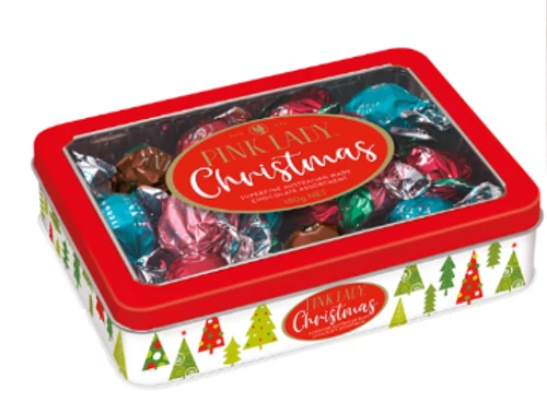 Pink Lady - Christmas Assortment Tins (180g Tins) 1 Pink Lady - Christmas Assortment Tins (180g Tins)