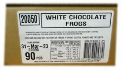 Pink Lady - White Chocolate Frogs (90 Pcs) -AU Snack Sales Store Pink Lady White Chocolate Frogs 90 pcs label 55103.1674196769