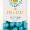Pink Lady - Mini Buttermint White Chocolate Eggs (180g Bag)