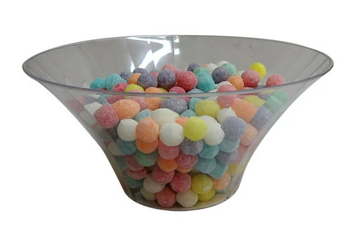 Clear Plastic Candy Buffet Flared Bowl - Large (23cm Wide X 11cm High) - Image 2