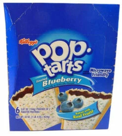 Kelloggs Pop Tarts - Frosted Blueberry (6 Pouches Of 2 X 100g Toaster Pastries)