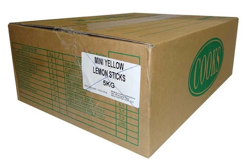Premium Mini Fruit Sticks Bulk - Yellow With A Lemon Flavour (5kg Box) 3 Premium Mini Fruit Sticks Bulk - Yellow With A Lemon Flavour (5kg Box) - Image 3