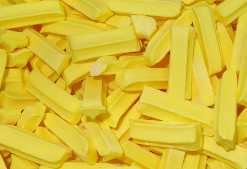 Premium Mini Fruit Sticks Bulk - Yellow With A Lemon Flavour (5kg Box) 1 Premium Mini Fruit Sticks Bulk - Yellow With A Lemon Flavour (5kg Box)