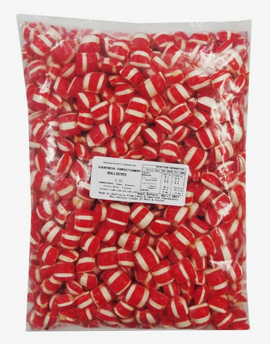 Red And White Bullseyes (3kg Bag) 1 Red And White Bullseyes (3kg Bag)