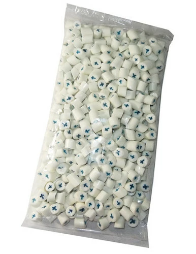 Rock Candy - White And Blue - Cross Center (1kg Bag) 1 Rock Candy - White And Blue - Cross Center (1kg Bag)