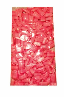 Rock Candy Pillows - Large - Pin Striped - Pink With A Strawberry And Cream Flavour (500g Bag)