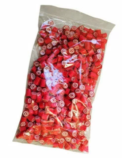 Rock Candy - Red And White - Bulls-eye Center (1kg Bag) -AU Snack Sales Store Rock Candy Red White Bulls Eye 82521.1397096714