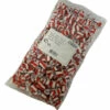 Rock Candy - Red & White Stripe - "Just Married" Red Heart Center (1kg Bag)