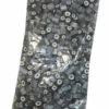 Rock Candy - Silver And White - Silver Heart Center (1kg Bag)