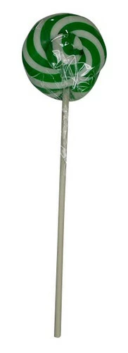 Round Dark Green And White Lollipop (50g Single Lollipop)