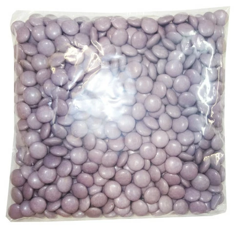 Choc Drops - Purple Single Colour Smarties Clones (500g Bag) 2 Choc Drops - Purple Single Colour Smarties Clones (500g Bag) - Image 2