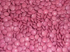 Choc Drops - Pink Single Colour Smarties Clones (500g Bag) -AU Snack Sales Store Single Colour Smarties Clones Pink 37619.1339741174