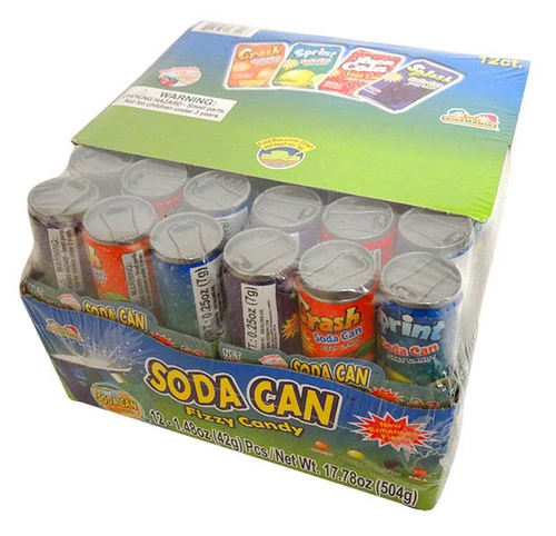 Soda Can Fizzy Candy( 12 X42g ) 6 Cans Per Serve In A Display Box) - Image 2