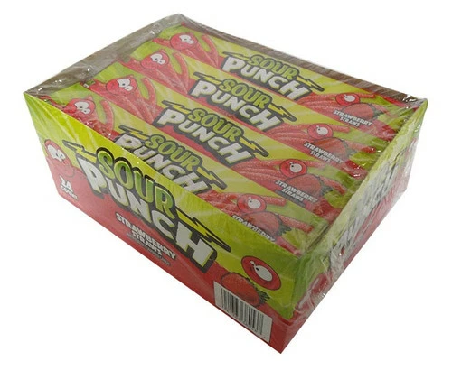 Sour Punch - Strawberry (24 X 57g In A Display Box) 2 Sour Punch - Strawberry (24 X 57g In A Display Box) - Image 2