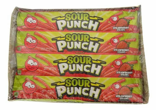 Sour Punch - Strawberry (24 X 57g In A Display Box) 1 Sour Punch - Strawberry (24 X 57g In A Display Box)