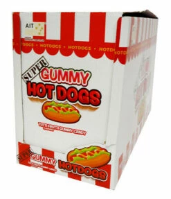 Super Gummy Hot Dog (12 X 150g Individually Packaged) - B/B 06/03/24