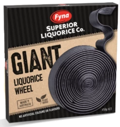 Superior Liquorice Co. Black Giant Liquorice Wheel (450g Box)