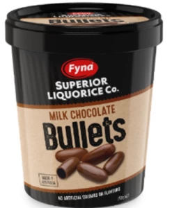 Superior Liquorice Co. Milk Chocolate Bullets Tub (750g Tub)