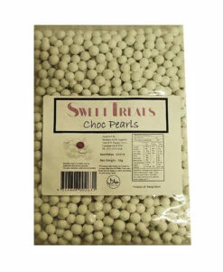 Sweet Treats Choc Pearls - White (1kg Bag)