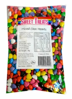 Sweet Treats Choc Hearts - Mixed (1kg Bag)